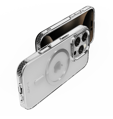 iPhone 16 Pro Max MVR Impact IMD Case - Silver | Shockproof Hybrid Design, Premium Metallic Finish image 3