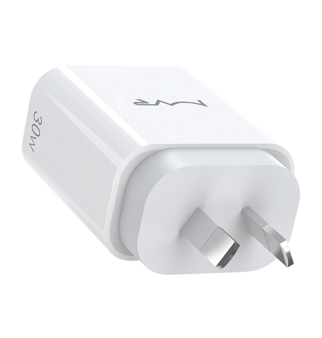 MVR 30W Wall Adapter - White | USB - C Ports, SUPPORTS PD 3.0 & QC 3.0 image 4