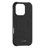 iPhone 16 Pro Max MVR Wave Silicone Case - Black | MagSafe Compatible Protective Cover image 0