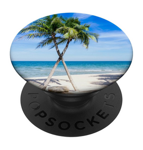PopSockets PopGrip Phone Holder - Beach Trip Design | with Expanding Kickstand, Adhesive Grip image 0