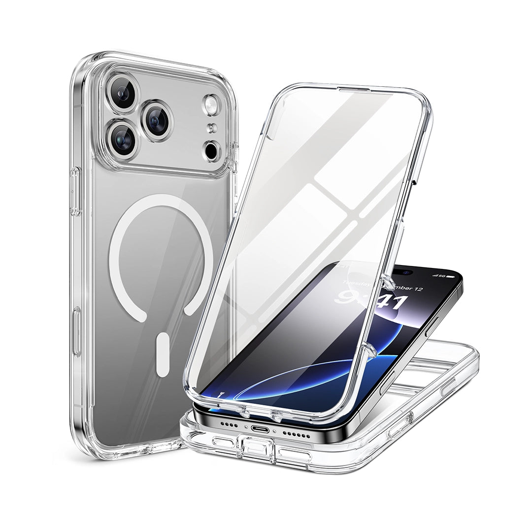 iPhone 17 Pro Max Case – Clear | MVR Robust 360 Full Body Rugged Protection, Shockproof Design, Heavy Duty image 1