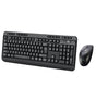 Adesso Antimicrobial Keyboard & Mouse – Black | Wireless, Germ-Resistant, Compact Combo Pack image 0