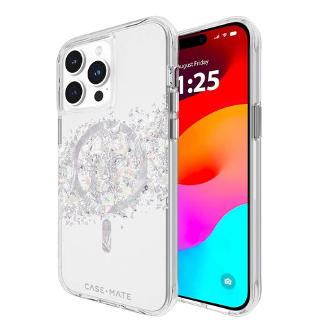 iPhone 15 Pro Max Case – Touch of Pearl | Case-Mate Karat MagSafe Cover with Elegant Shimmer & Durable Protection image 1
