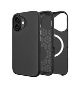 iPhone 16 Plus Triangle Pattern MagSafe Case - Black | Rugged Shockproof Back Cover image 0