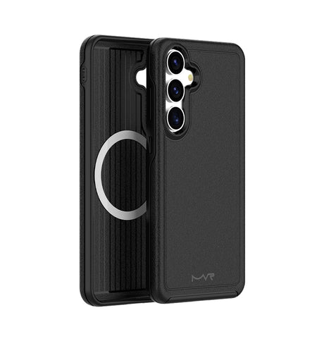 Samsung S25 Plus Armour Matte Case - Black | MVR  Protective Cover with Anti-Slip Grip & Impact Protection image 0