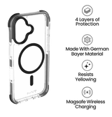 iPhone 16 Case - Black | MVR Robust Shockproof & Scratch Resistant Protective Back Cover image 4