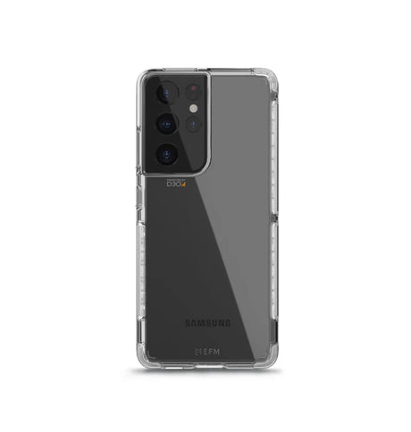 Samsung S21 Ultra Case – Frosted Clear | EFM Cayman D3O Armour 5G Signal Series Rugged, Durable & Protective Cover image 0
