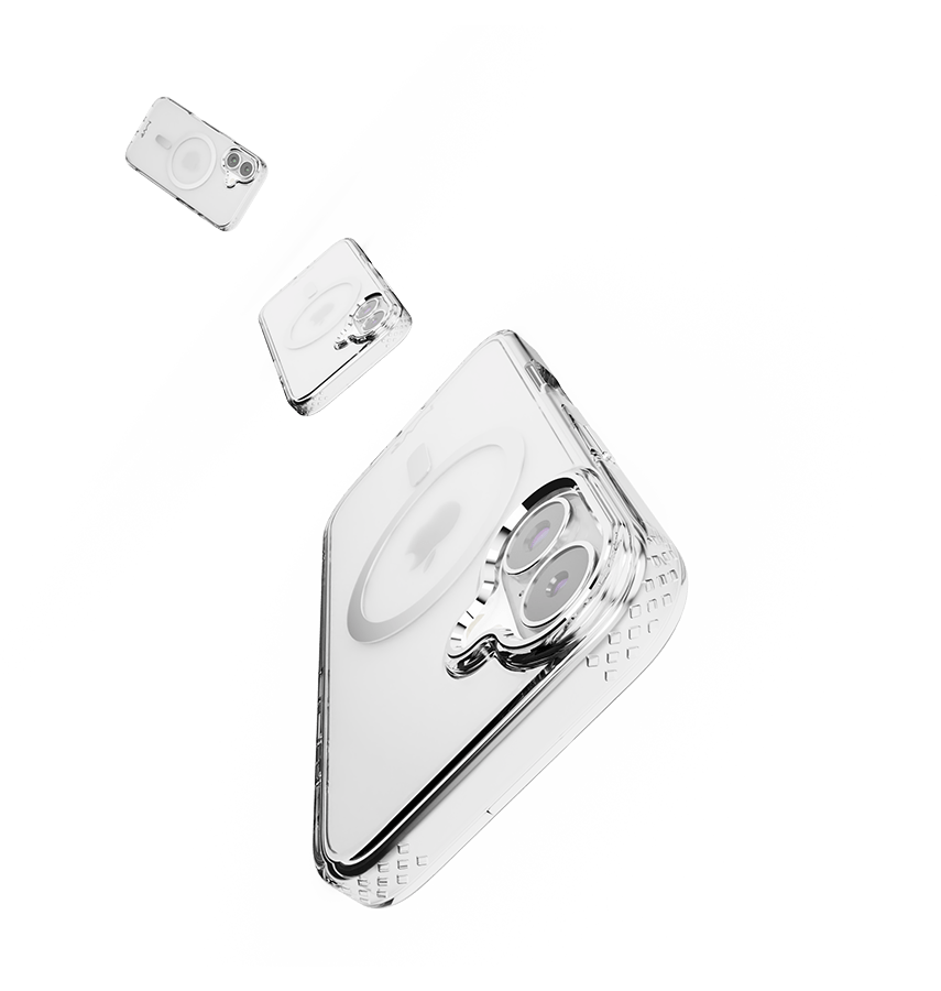 iPhone 16 MVR Impact IMD Case - Silver | MagSafe Compatible, Scratch Resistant Back Cover image 2