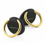 Mercury Goospery Universal Phone Grip Ring - Black & Gold | 360° Rotatable, Light Weight Holder image 0