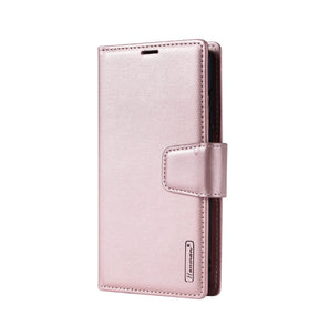 Samsung S25 Ultra Leather Case - Rose Gold | Hanman Magnetic Detachable Wallet Cover with Card Slots image 0