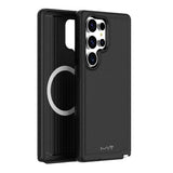 Samsung S25 Ultra Armour Matte Case - Black | MVR Protective Cover with Strong Grip & Durable Design