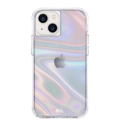 iPhone 13 Mini Case – Iridescent | Case‑Mate Soap Bubble Antimicrobial, 10 ft Drop Protection image 0