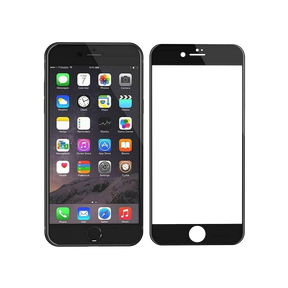 iPhone 6/6S/7/8/SE (2nd Gen) MVR Saturn Tempered Glass Screen Protector - Clear/Black | Scratch-Resistant, Perfect Fit Design image 0