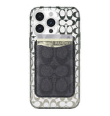 Coach MagSafe Card Holder – Signature Charcoal | Stylish & Durable iPhone Accessory with Secure Magnetic Attachment image 1