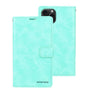 iPhone 15 Pro Wallet Case – Soft Mint Green | Goospery Mercury Bluemoon PU Leather Wallet Case for Women & Men image 0