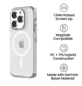 iPhone 15 Pro Max MagSafe Case - Clear | MVR Nova Perfect Fit Design, Soft Touch Protective Cover image 3