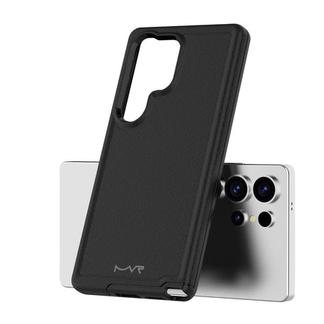 Samsung S25 Ultra Armour Matte Case - Black | MVR Protective Cover with Strong Grip & Durable Design