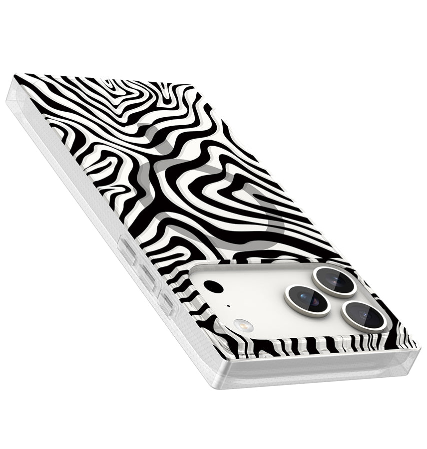 iPhone 17 Pro Max BoxedIn Case – Mono Swirl | MVR Slim Protective Cover, Stylish Pattern, MagSafe Compatible image 2