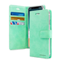Samsung Galaxy S22 Ultra Mercury Bluemoon Diary Wallet Flip Case - Mint Green | Shockproof Protective Cover image 0