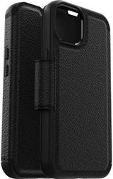 iPhone 14 Case – Black | OtterBox Strada Series, Soft Touch Protective Cover image 1