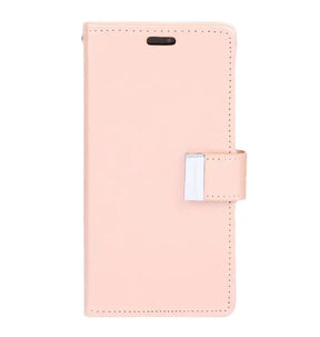 iPhone 13 Pro Max Wallet Case – Rose Gold | Goospery Premium Mercury Rich Diary Luxury Flip Cover image 0