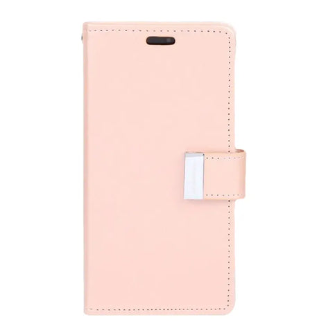 iPhone 13 Pro Max Wallet Case – Rose Gold | Goospery Premium Mercury Rich Diary Luxury Flip Cover image 0