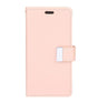 iPhone 13 Pro Max Wallet Case – Rose Gold | Goospery Premium Mercury Rich Diary Luxury Flip Cover image 0
