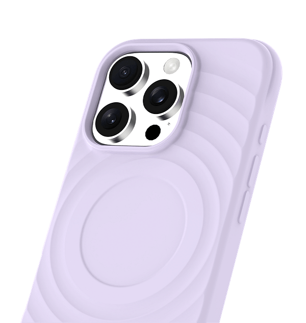 iPhone 16 Pro Max MVR Wave Silicone Case - Lavender | MagSafe Compatible Protective Cover image 2