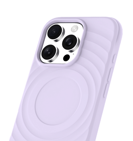 iPhone 16 Pro Max MVR Wave Silicone Case - Lavender | MagSafe Compatible Protective Cover image 2
