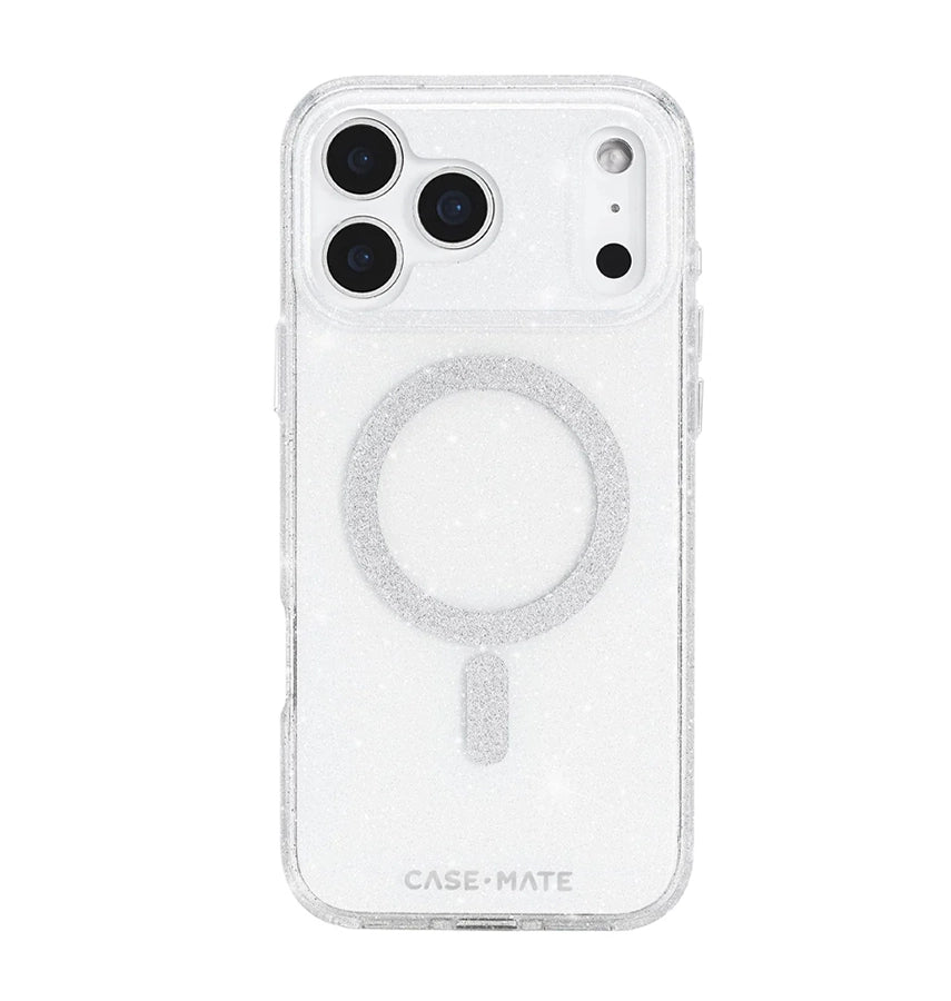 iPhone 17 Pro Max Twinkle MagSafe Case – Silver | Case-Mate Stylish Protective Cover with Durable & Drop Protection image 0