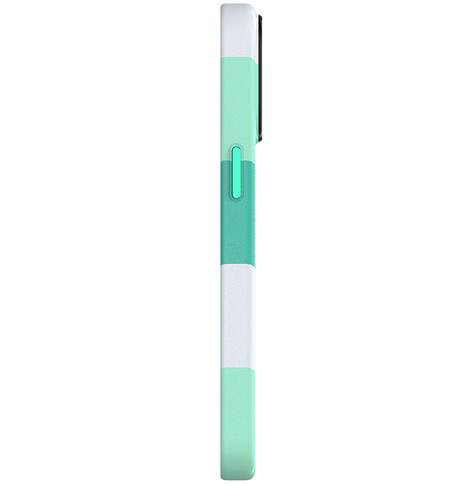 iPhone 15 MVR Stripe Vibe Back Cover - Mint Green image 3