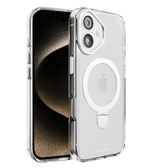 iPhone 16 Stellar Stand Case - Silver | Built In Adjustable Kickstand, Shockproof Back Cover image 4