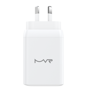 MVR 65W 3 Ports Wall Adapter (GAN-65) - White | SUPPORTS PD 3.0 & QC 3.0 image 0