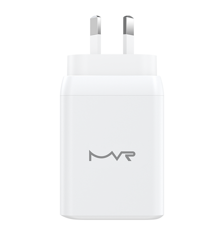 MVR 65W 3 Ports Wall Adapter (GAN-65) - White | SUPPORTS PD 3.0 & QC 3.0 image 0