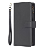 iPhone 13 Pro Max Premium Zippered Wallet Case - Black | with Wrist Strap & Cash Compartment image 0