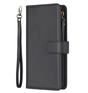 iPhone 13 Pro Max Premium Zippered Wallet Case - Black | with Wrist Strap & Cash Compartment image 0