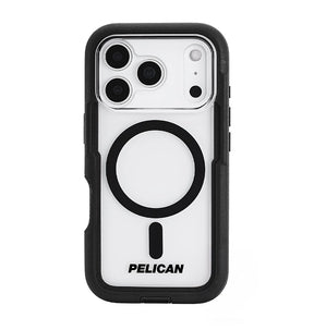 iPhone 17 Pro Case – Black/Clear | Pelican Voyager MagSafe Cover with Holster, Heavy-Duty Protection & Belt Clip image 0