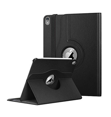 Apple iPad Air 4/Pro 11/Air 11 (2024/25) Case - Black | 360 Rotating Hand Strap Stand, Shockproof & Scratch - Resistant Protective Cover image 0