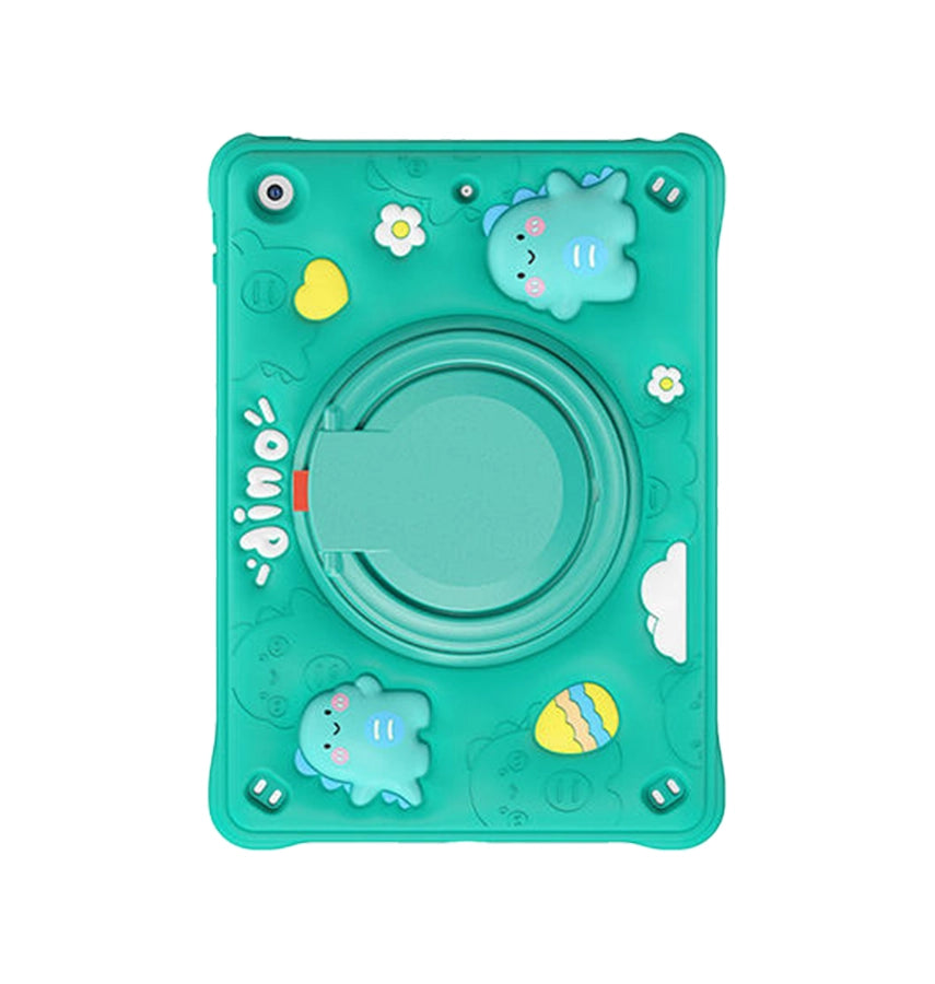 iPad 10.2 Survivor Generic Case with Shoulder Strap – Bubble Dino | Protective Cover with Slim, Durable & Stylish Design image 0