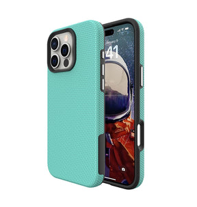iPhone 16 Pro Triangle Pattern MagSafe Case - Mint | Rugged Shockproof Back Cover image 0