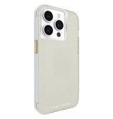 iPhone 15 Pro Case – Gold | Case-Mate Sheer Crystal MagSafe Cover with Sparkling Finish & Drop Protection image 1