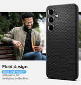 Samsung Galaxy S24 Plus Triangle Geometric Case - Black | Slim Protective Design image 1