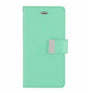 iPhone 13 Pro Mercury Rich Diary Wallet Flip Case - Mint Navy | Shockproof Protective Cover image 0