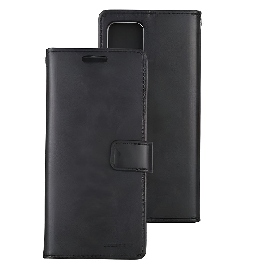 iPhone 14 Pro Wallet Case – Black | Goospery Mercury Bluemoon 360° Protection with Front Pocket for Quick Access image 0