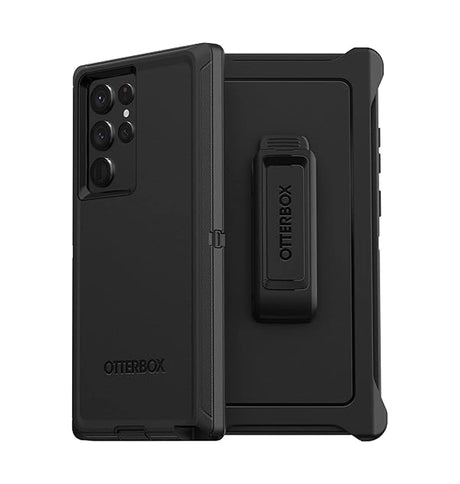 Samsung S22 Ultra Case – Black | OtterBox Defender Series, Soft Touch Protective Cover image 0