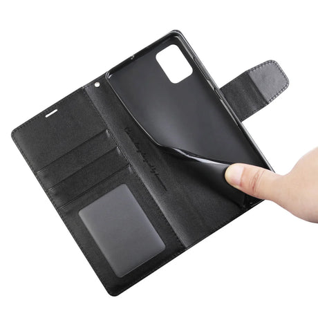 Samsung S20 Diary Case - Black | Mercury Bluemoon Diary with Clasp, Card Slots & Full Protection