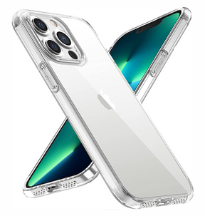 iPhone 13 Pro Max Slim Soft Case - Clear | Scratch Resistant Back Cover image 0
