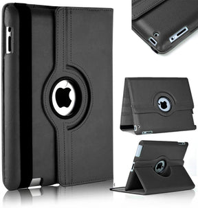 Apple iPad 10.2/10.5 Case - Black | 360 Rotating Hand Strap Stand, Shockproof & Scratch - Resistant Protective Cover image 0
