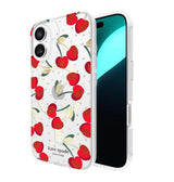 iPhone 16 Cherry Dot MagSafe Case – Clear/Red & Gold | Kate Spade  Protective Cover with Stylish, Slim & Durable Design image 2