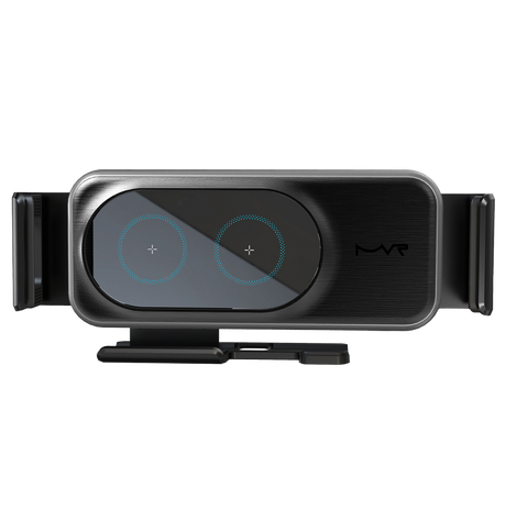 MVR Z1 15W Wireless Charging Car Holder with 90-Degree Rotation - Black image 1